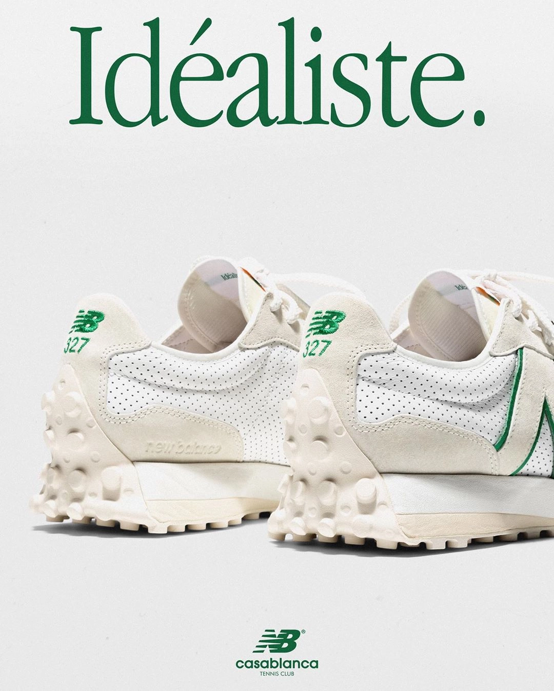 Casablanca x New Balance 327 ‘’Idéaliste’’ - ‘’Green Logo’’