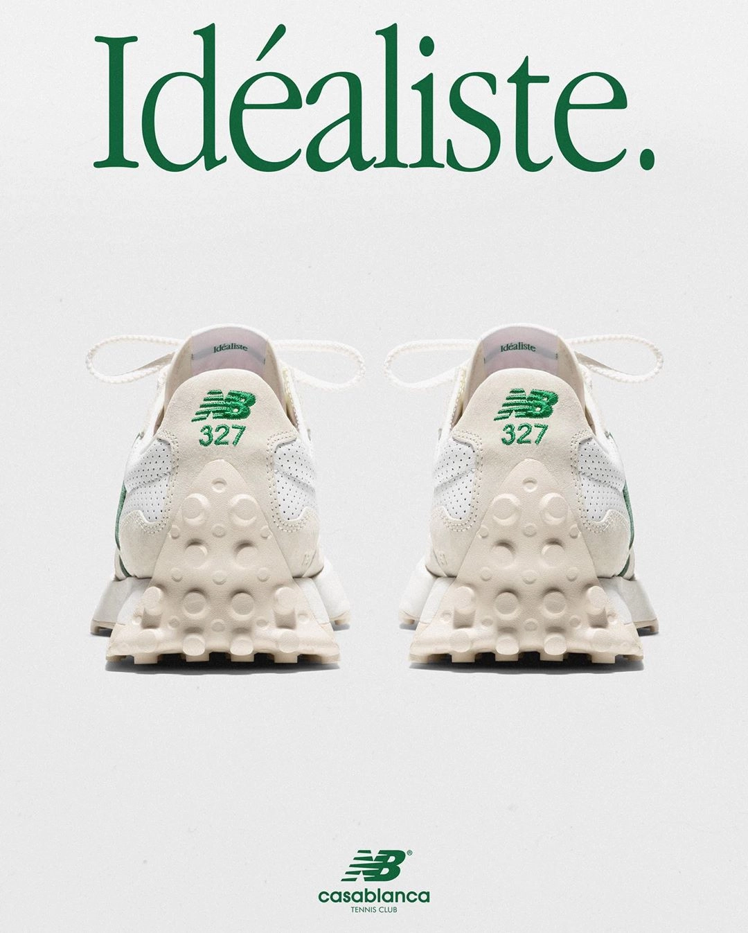 Casablanca x New Balance 327 ‘’Idéaliste’’ - ‘’Green Logo’’