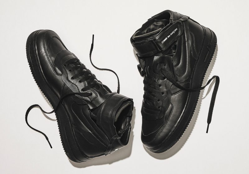 Comme des GarÃ§ons x Nike Air Force 1 Mid ââBlackââ - DC3601-001 | Sneaker Style