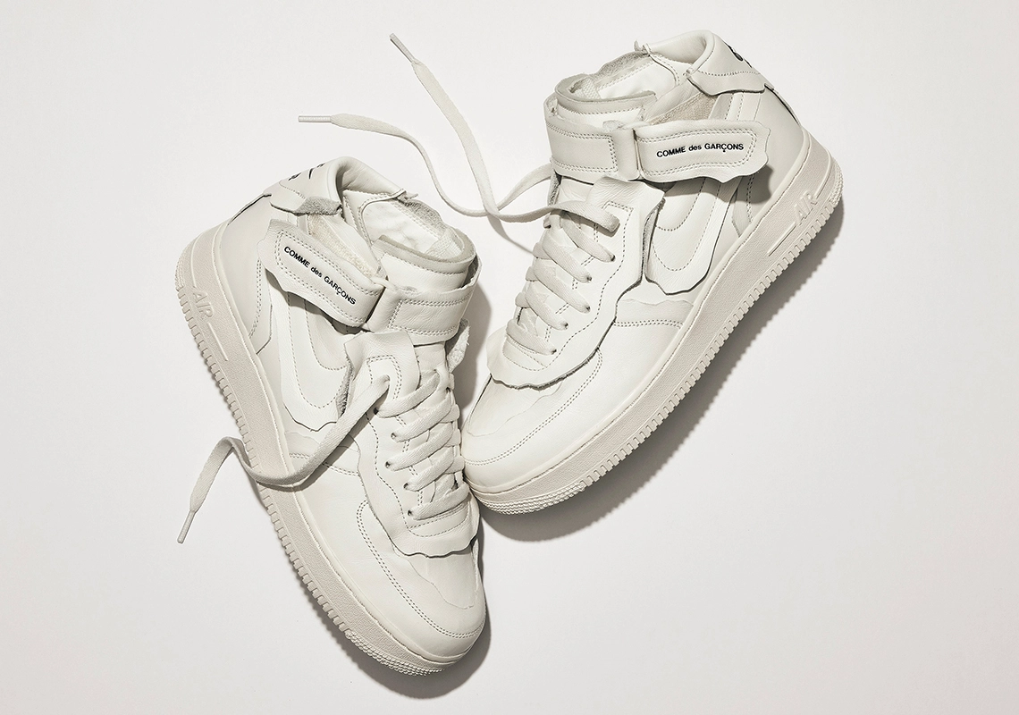 Comme des Garçons x Nike Air Force 1 Mid ‘’White’’ - DC3601-100