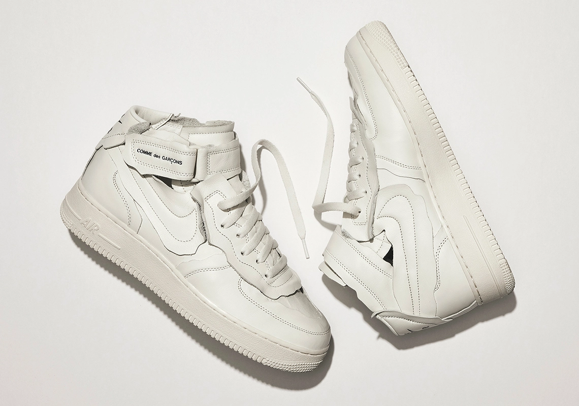 Comme des Garçons x Nike Air Force 1 Mid ‘’White’’ - DC3601-100