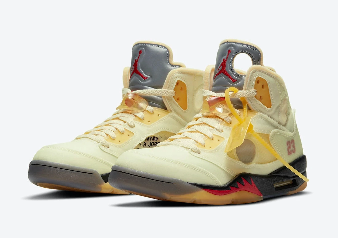 Off-White x Air Jordan 5 Retro ‘’Sail’’ - DH8565-100