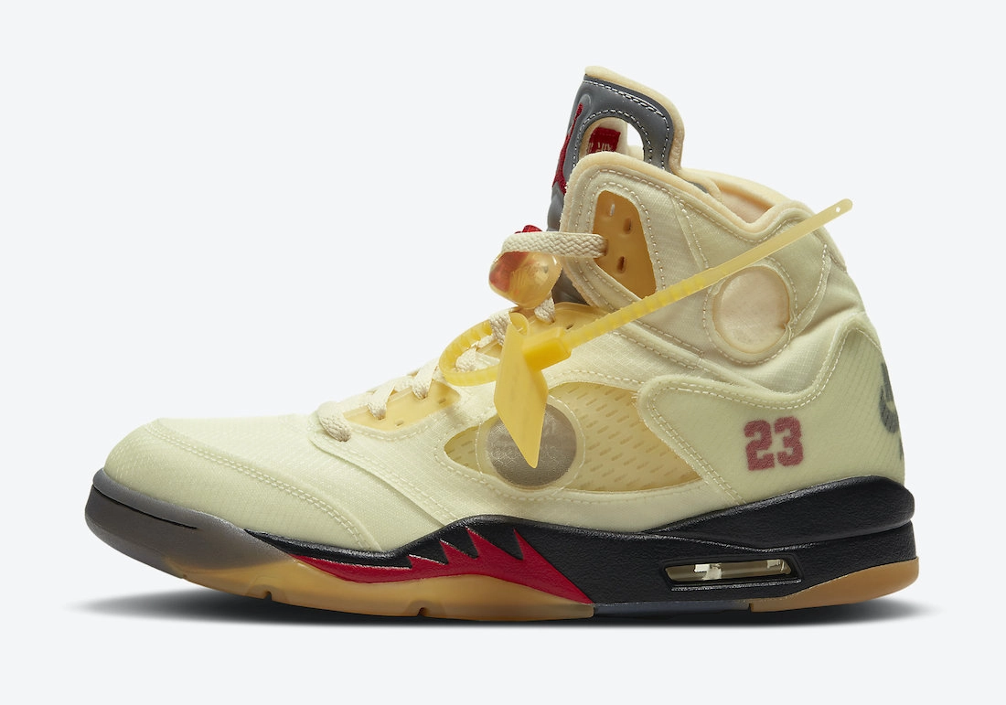 Off-White x Air Jordan 5 Retro ‘’Sail’’ - DH8565-100