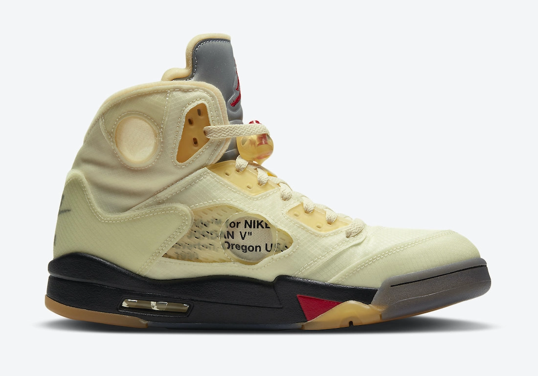 Off-White x Air Jordan 5 Retro ‘’Sail’’ - DH8565-100