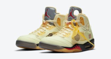 Off-White x Air Jordan 5 Retro ‘’Sail’’ - DH8565-100