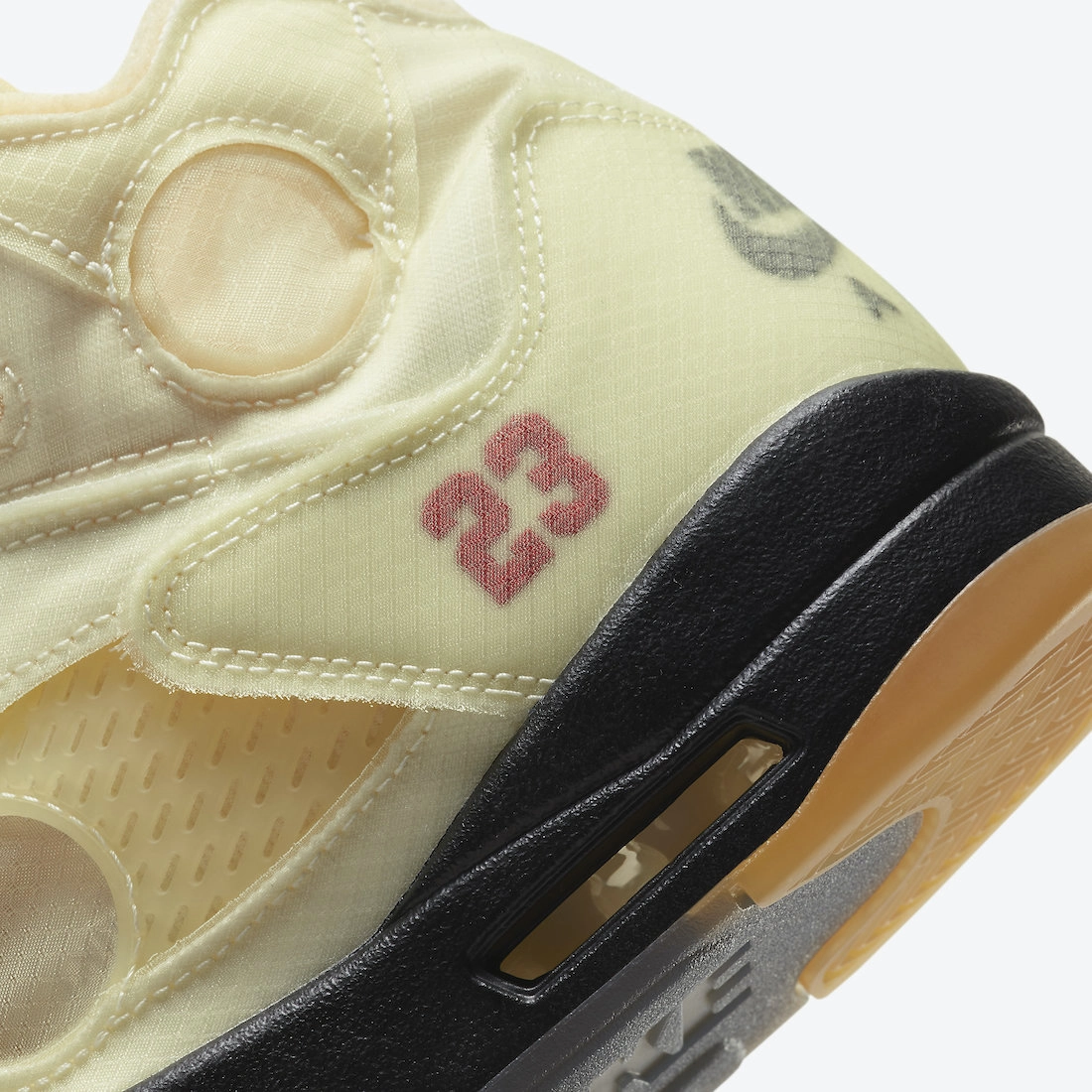 Off-White x Air Jordan 5 Retro ‘’Sail’’ - DH8565-100