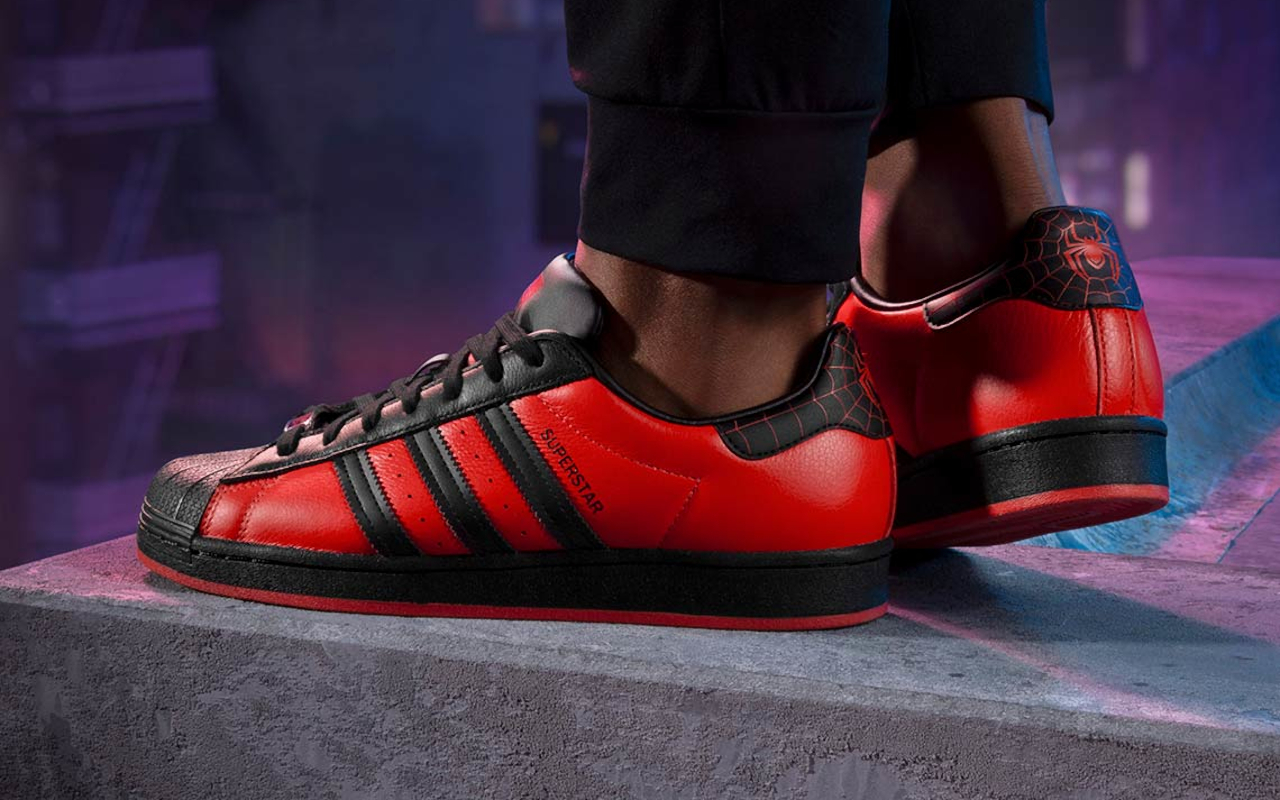 adidas superstar noir et rouge