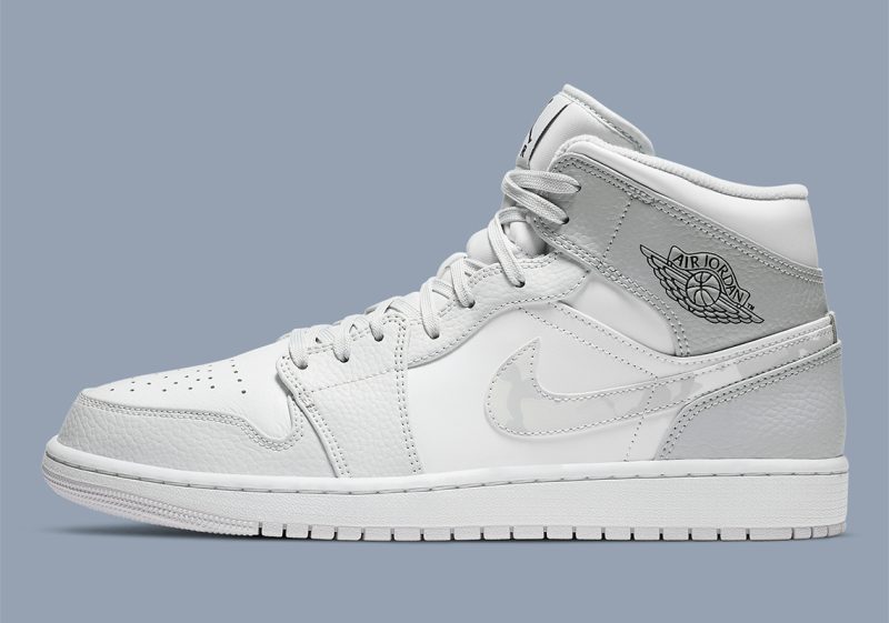 Air Jordan 1 Mid ââGrey Camoââ - DC9035-100 | Sneaker Style