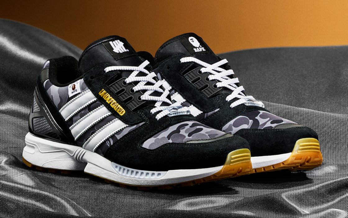 BAPE x Undefeated x adidas ZX 8000 ''Black'' - FY8852 | Sneaker Style