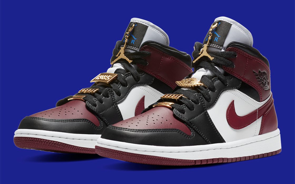 Air Jordan 1 Mid WMNS ââDark Beetrootââ/ââGold Pendantsââ - CZ4385-016 | Sneaker Style