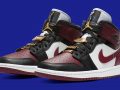 Air Jordan 1 Mid WMNS ‘’Dark Beetroot’’/’’Gold Pendants’’ - CZ4385-016
