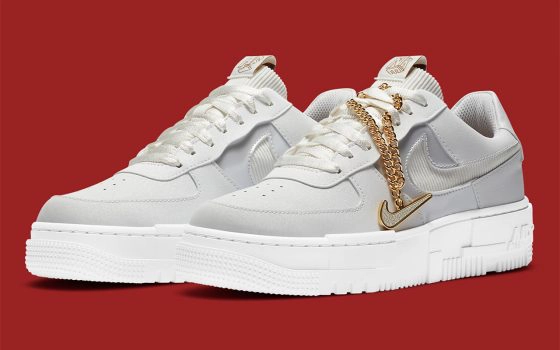 Nike WMNS Air Force 1 Low Pixel ‘’Grey Gold Chain’’ - DC1160-100