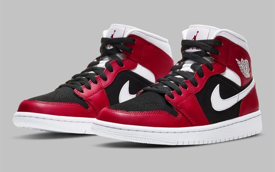 Air Jordan 1 Mid WMNS ‘’Gym Red/White-Black’’ - BQ6472-601
