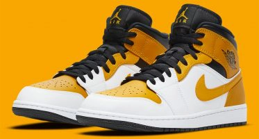 Air Jordan1 Mid ‘’University Gold’’