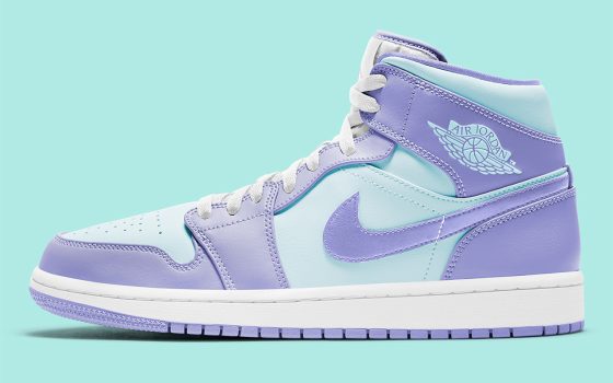 Air Jordan 1 Mid ‘’Purple Aqua’’ - 554725-500