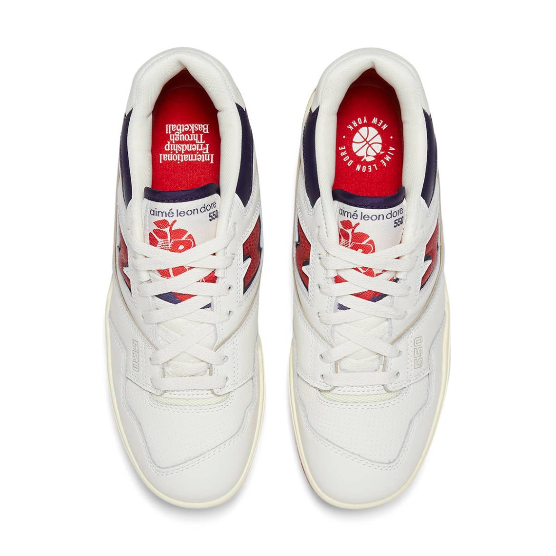 Aimé Leon Dore x New Balance 550 ‘’White/Navy/Red’’ - BB550A3
