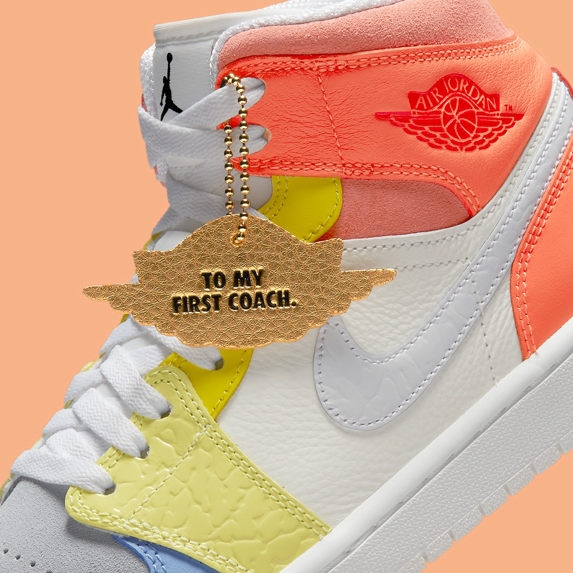 Air Jordan 1 Mid WMNS ‘’To My First Coach’’ - DJ6908-100