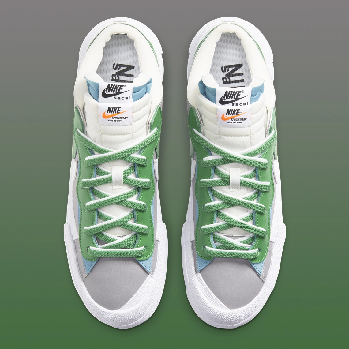 Sacai x Nike Blazer Low ‘’Classic Green’’ - DD1877-001