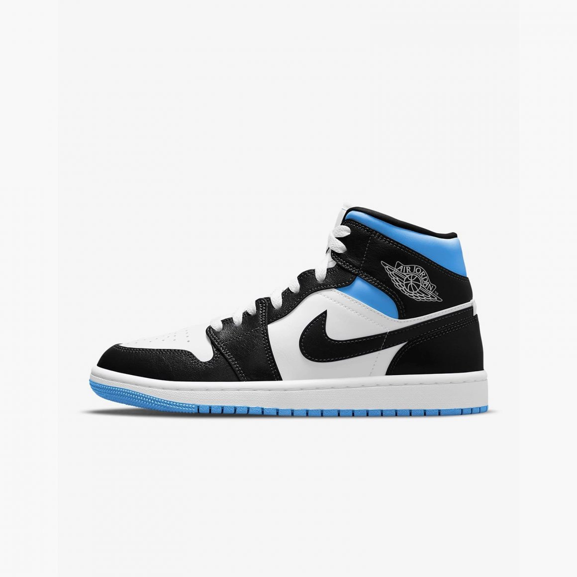 Air Jordan 1 Mid WMNS ‘’White/Black-University Blue’’ - BQ6472-102