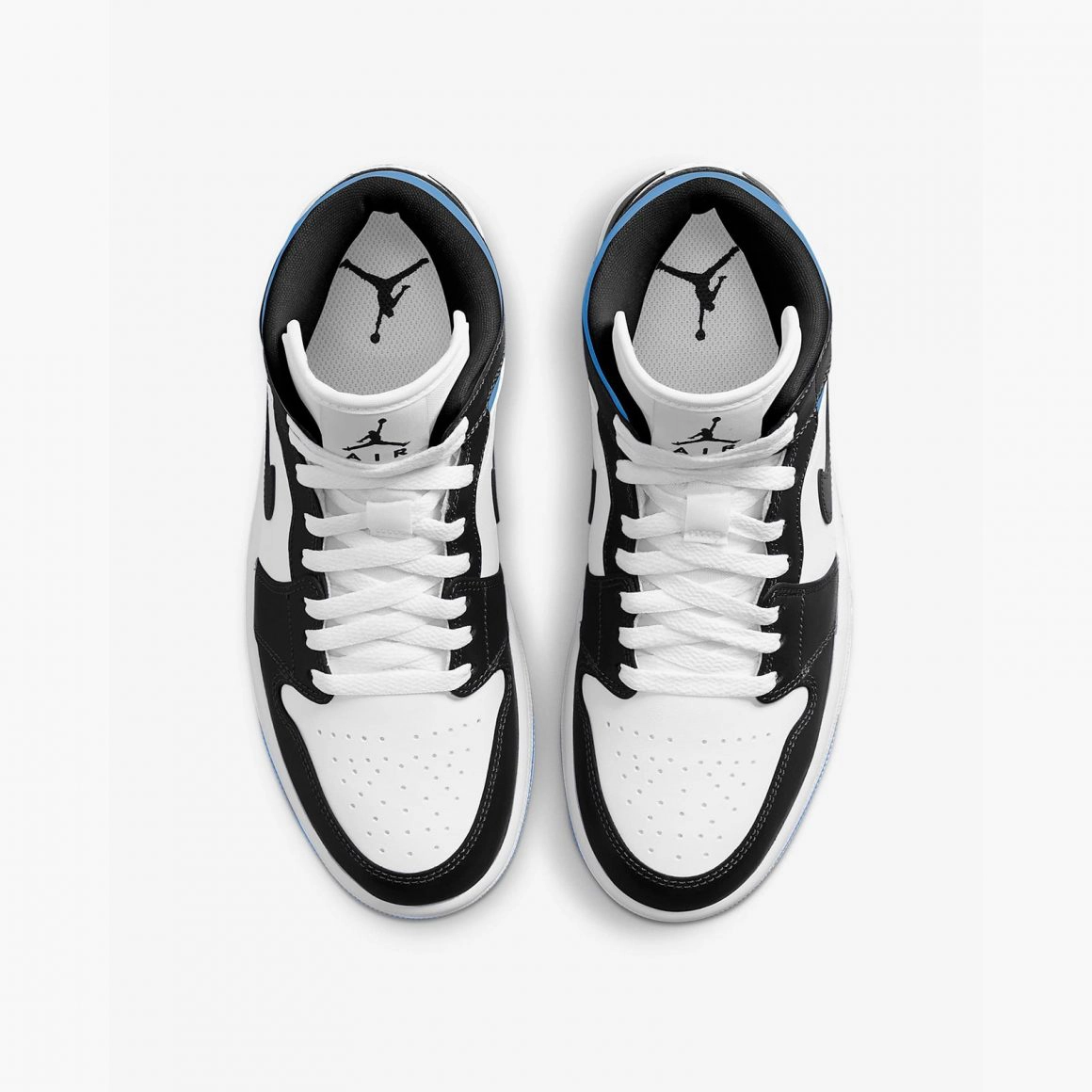 Air Jordan 1 Mid WMNS ‘’White/Black-University Blue’’ - BQ6472-102