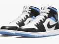 Air Jordan 1 Mid WMNS ‘’White/Black-University Blue’’ - BQ6472-102
