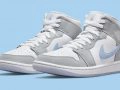 Air Jordan 1 Mid WMNS ‘’Grey Blue’’ - BQ6472-105