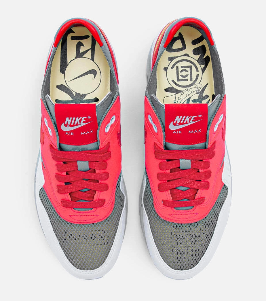 CLOT x Nike Air Max 1 ‘’Kiss Of Death’’ ‘’Solar Red’’ - DD1870-600
