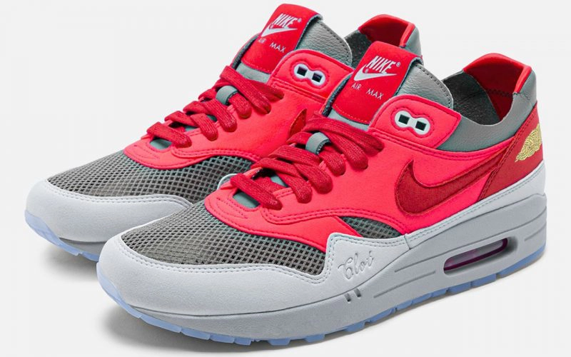 CLOT x Nike Air Max 1 ‘’Kiss Of Death’’ ‘’Solar Red’’ - DD1870-600