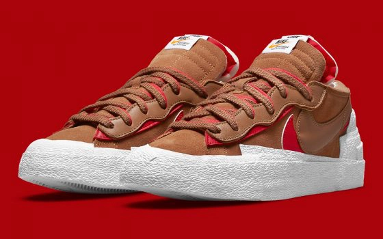 Sacai x Nike Blazer Low ‘’British Tan’’ - DD1877-200