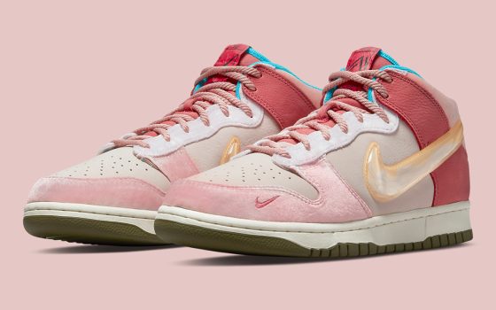 Social Status x Nike Dunk Mid ‘’Strawberry Milk’’ - DJ1173-600