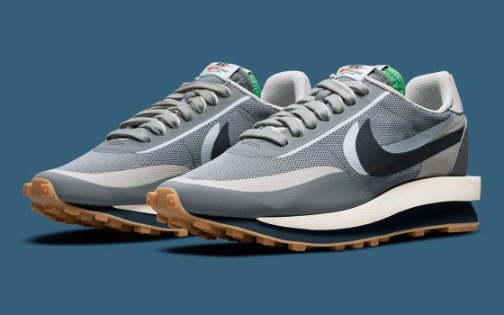 CLOT x Sacai x Nike LDWaffle ‘’Cool Grey’’ - DH3114-001