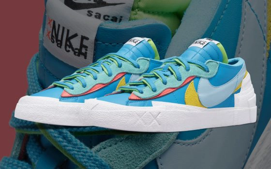 KAWS x Sacai x Nike Blazer Low ‘’Neptune Blue’’ - DM7901-400
