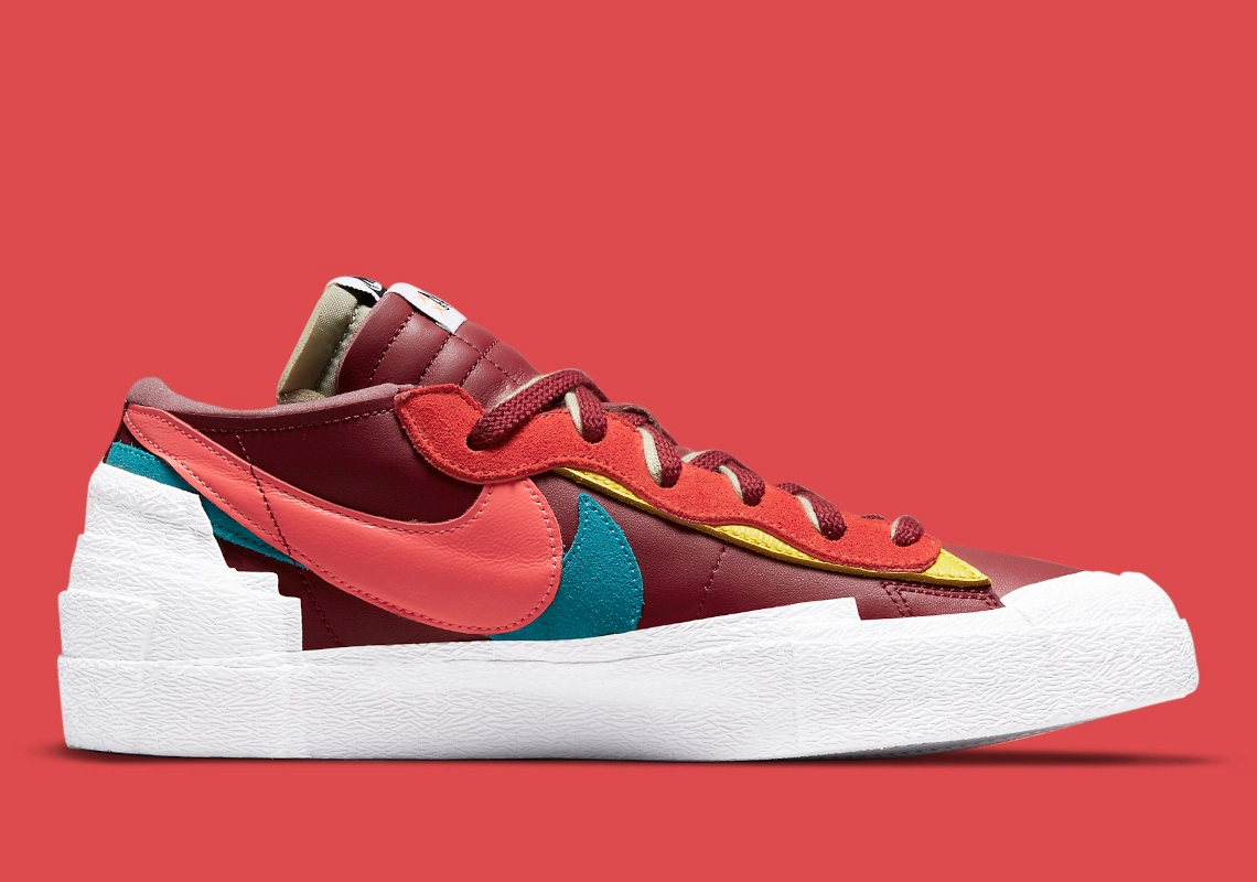 KAWS x Sacai x Nike Blazer Low ‘’Team Red’’ - DM7901-600