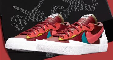 KAWS x Sacai x Nike Blazer Low ‘’Team Red’’ - DM7901-600