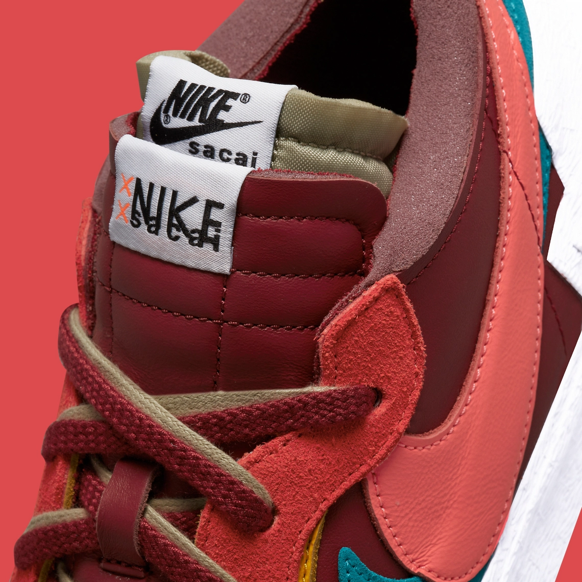 KAWS x Sacai x Nike Blazer Low ‘’Team Red’’ - DM7901-600