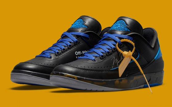 Off-White x Air Jordan 2 Low ‘’Black and Varsity Royal’’ - DJ4375-004