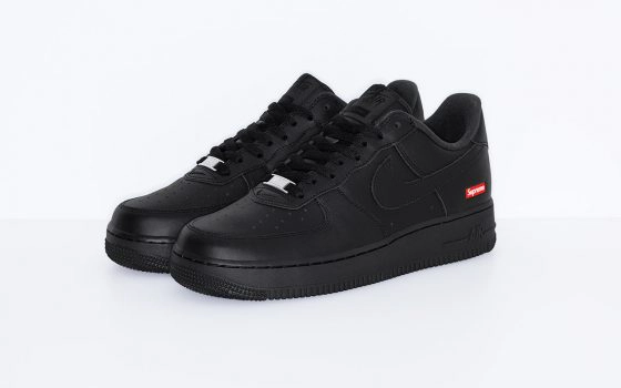 SUPREME x Nike Air Force 1 Low ‘’Box Logo’’ - Black - CU9225-001