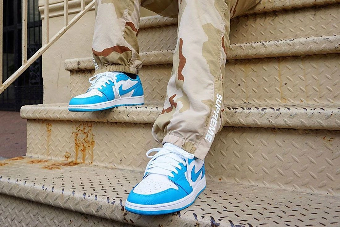 Air Jordan 1 Low - Dark Powder Blue