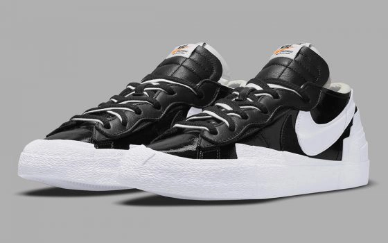 Sacai x Nike Blazer Low ‘’Black Patent’’ - DM6443-001