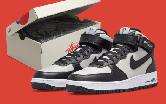 Stüssy x Nike Air Force 1 Mid ‘’Black/Grey’’ - DJ7840-002