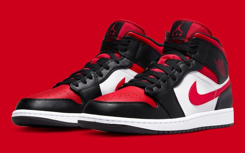 Air Jordan 1 Mid ‘’Bred Toe’’ - 554724-079