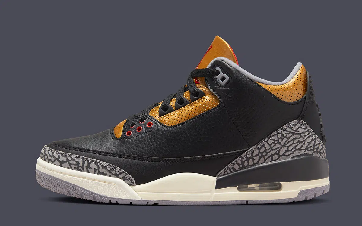 Air Jordan 3 WMNS ‘’Black Cement Gold’’ - CK9246-067