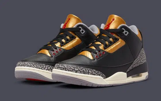Air Jordan 3 WMNS ‘’Black Cement Gold’’ - CK9246-067