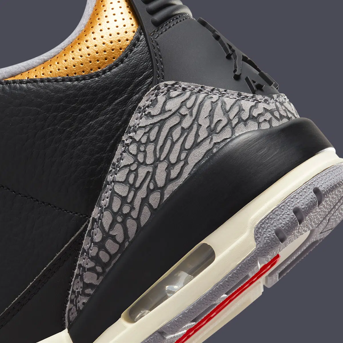 Air Jordan 3 WMNS ‘’Black Cement Gold’’ - CK9246-067