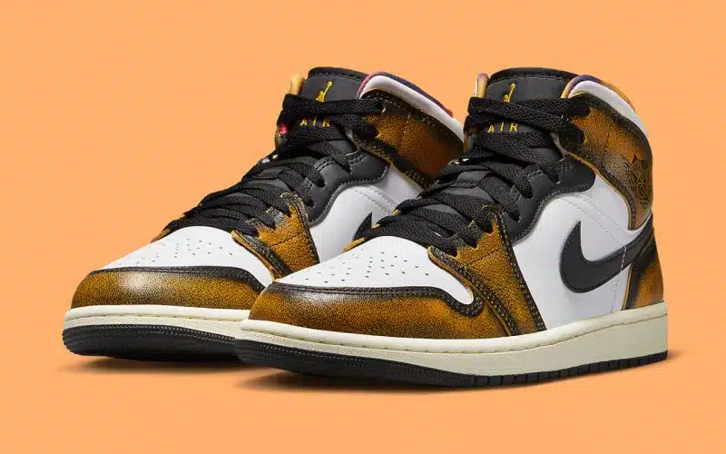 Air Jordan 1 Mid SE ‘’Orange Wear-Away’’ - DQ8417-071