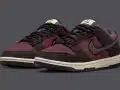 Nike Dunk Low SE WMNS ‘’Fleece Burgundy Crush’’ - DQ7579-600
