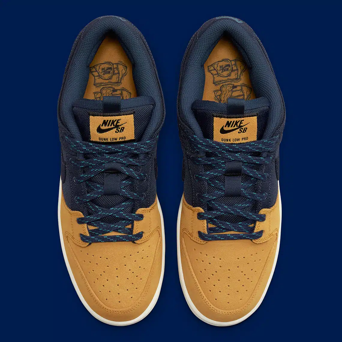 Nike SB Dunk Low ‘’Desert Ochre and Midnight Navy’’ - DX6775-400