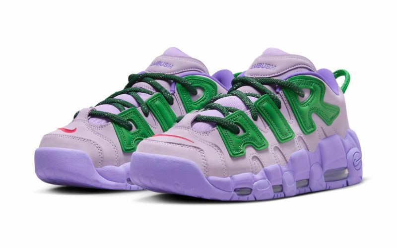 AMBUSH x Nike Air More Uptempo Low ‘’Lilac and Apple Green’’ - FB1299-500