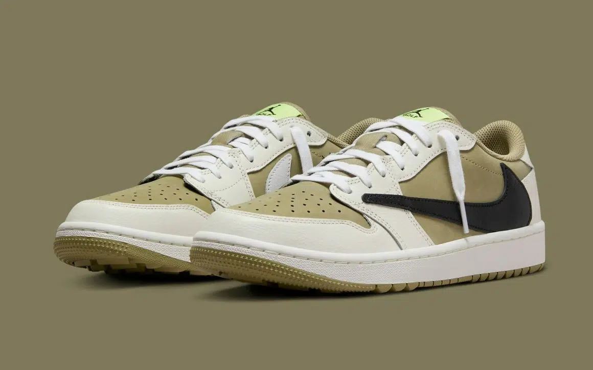 Travis Scott x Air Jordan 1 Low Golf ‘’Neutral Olive’’ - FZ3124-200