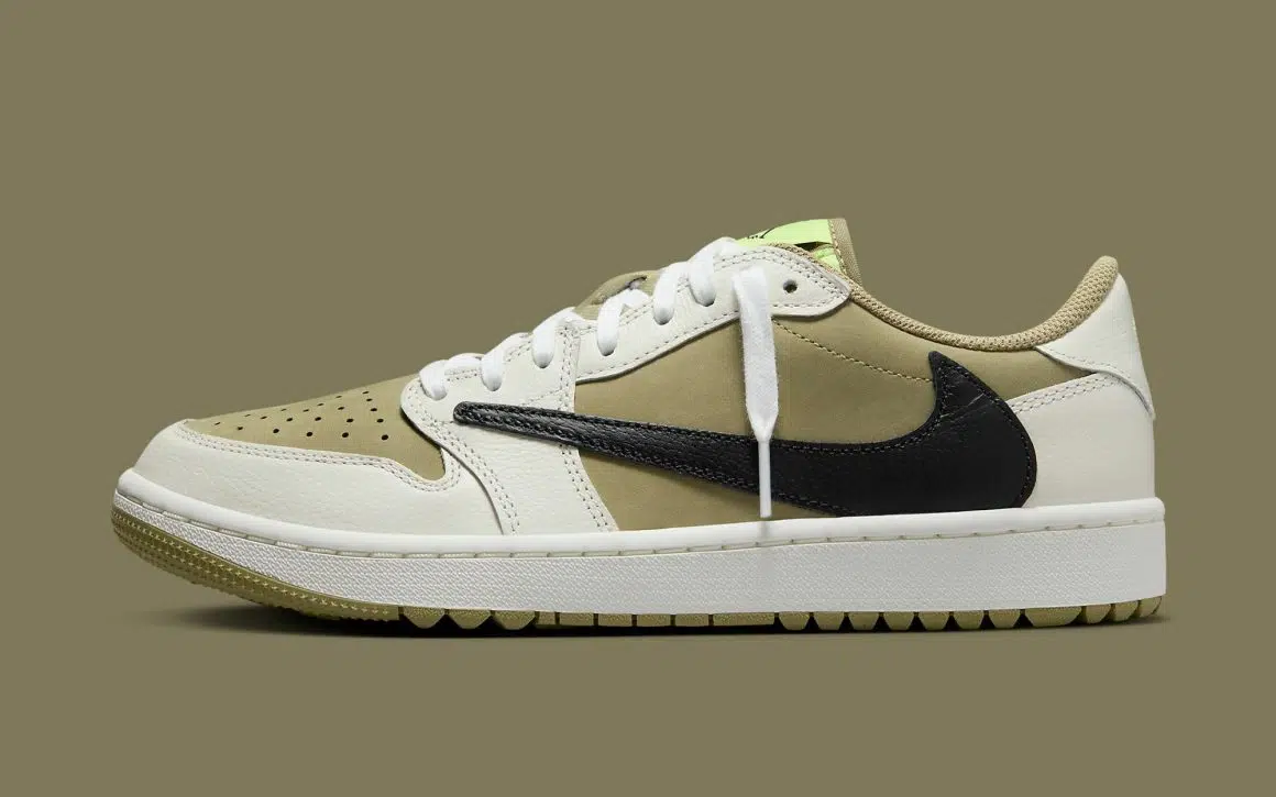 Travis Scott x Air Jordan 1 Low Golf ‘’Neutral Olive’’ - FZ3124-200
